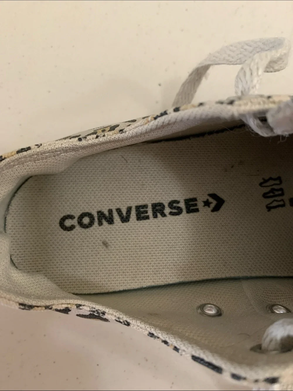 Converse Chuck Taylor Shoreline Leopard Canvas Sneakers Shoes Youth Size 1